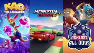 Against All Odds, Epic Games Store, Horizon Chase Turbo, juegos gratuitos, Kao the Kangaroo