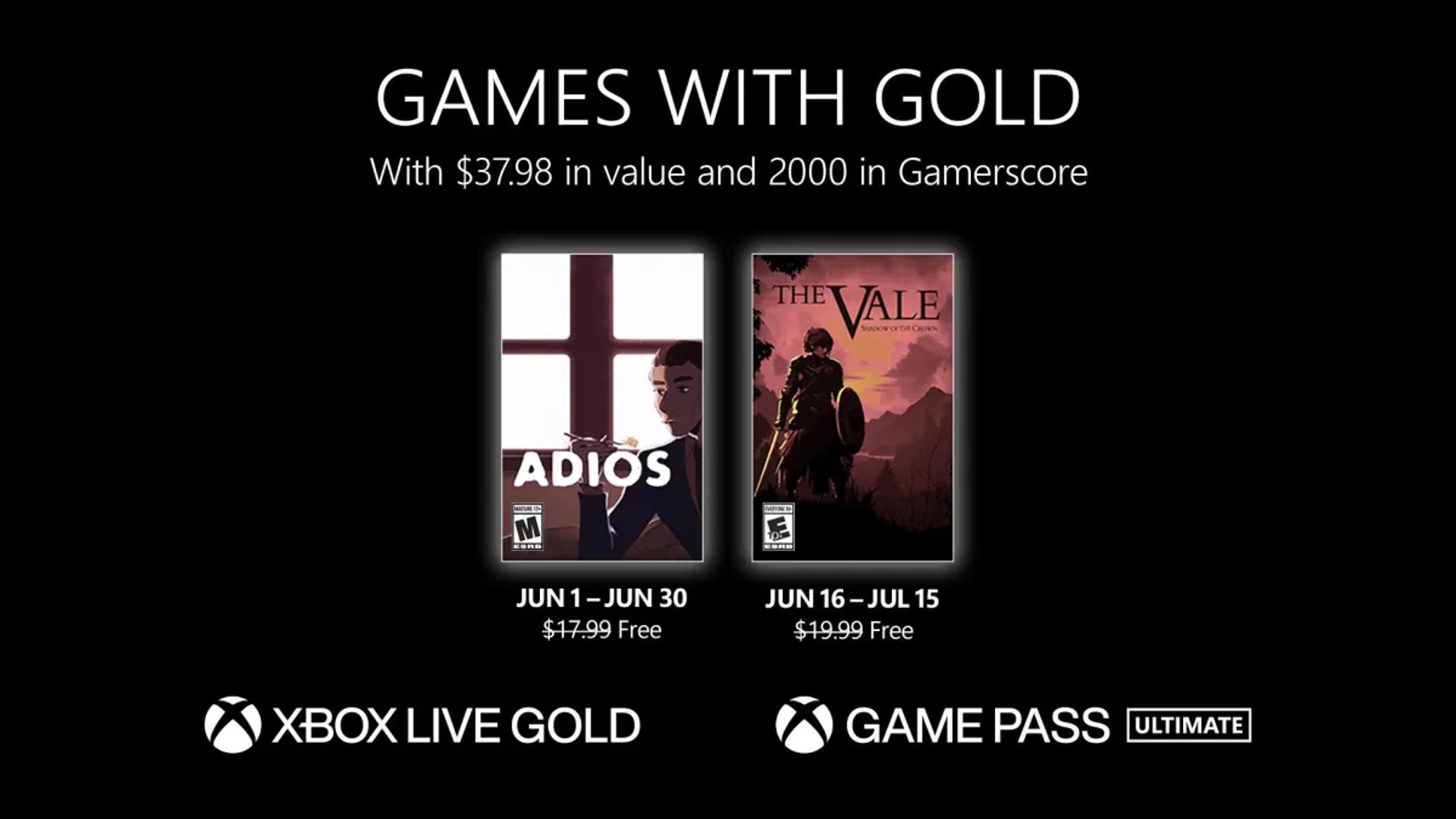 portada de Games with Gold Junio 2023