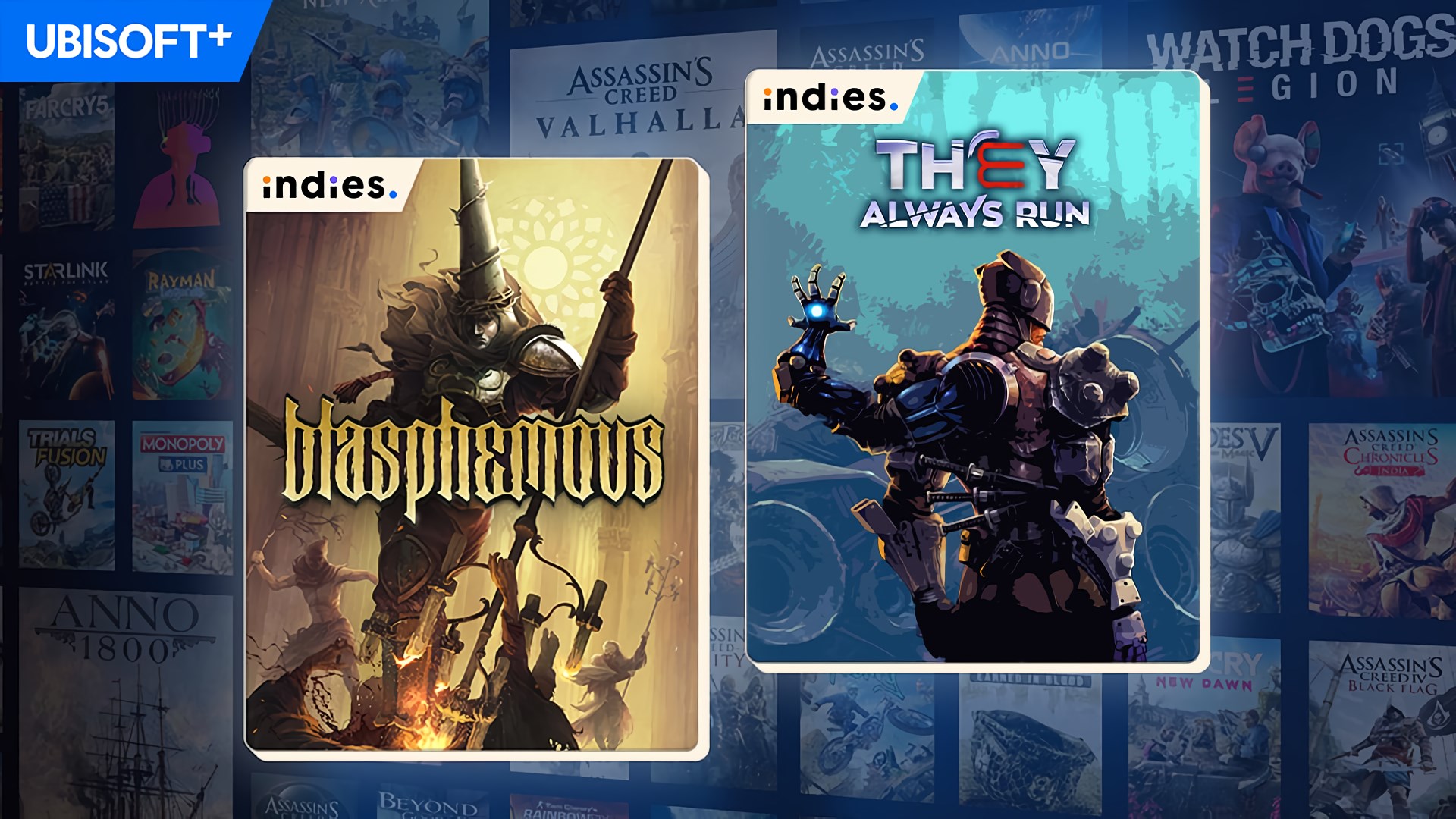 portada de Ubisoft+ Blasphemous y They Always Run