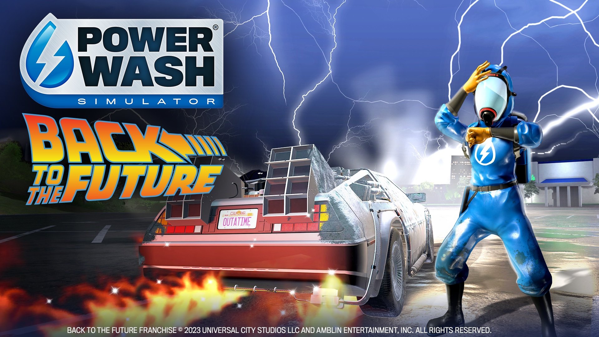 portada de Power Wash Simulator - Back to the Future DLC