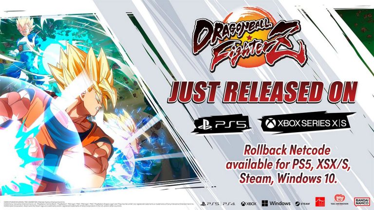 actualización, Arc System Works, Dragon Ball Fighter Z, PlayStation 5, Rollback Netcode, Xbox Series